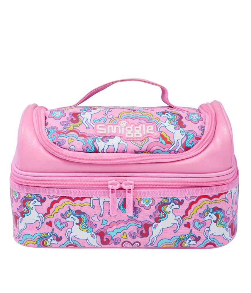 Wild Side Double Decker Lunchbox Pink toylibrary.lk