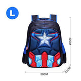 16.5 inch, 3D Captain America Children's Backpack - toylibrary.lk