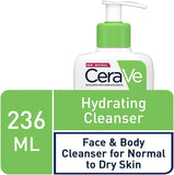 Hydrating Cleanser for Normal to Dry Skin 236 ml with Hyaluronic Acid and 3 Essential Ceramides - toylibrary.lk