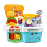 LeapFrog Scrub & Play Sink Toy, Kitchen Accessories for Pretend Play with Shape Sorting, Counting and Colours, Toddler Toys for Boys & Girls 2, 3, 4, 5 Year Olds - toylibrary.lk