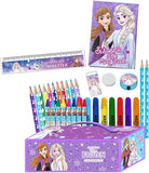 Frozen Kids Girls 44 Pieces Colouring Case - toylibrary.lk