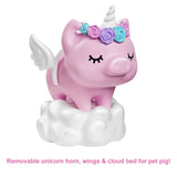 Barbie Extra Doll #3 - Pink Fluffy Coat with Unicorn Pig Pet - toylibrary.lk