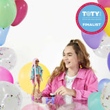 Extra Doll #10 in Floral-Print Jacket & Jogger Set with DJ Mouse Pet - toylibrary.lk