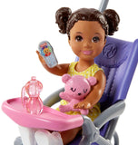 Barbie Babysitting Playset with Skipper Doll, Baby Doll - toylibrary.lk