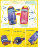 Kids Water Bottle with Straw, BPA Free Leak Proof 450ml Drinking Bottle - toylibrary.lk