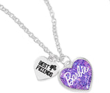 Barbie Best Friends Heart Necklace Set, Pink - toylibrary.lk