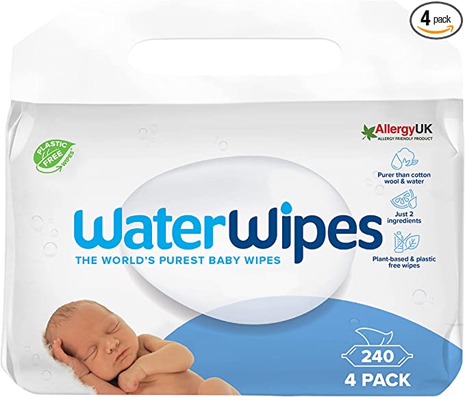 WaterWipes Original Plastic Free Baby Wipes, 240 Count toylibrary.lk