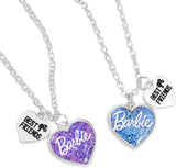 Barbie Best Friends Heart Necklace Set, Pink - toylibrary.lk
