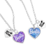Barbie Best Friends Heart Necklace Set, Pink - toylibrary.lk