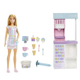 Barbie Ice Cream Shop Playset with 12 in Blonde Doll, Ice Cream Shop - toylibrary.lk
