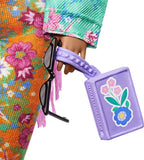 Extra Doll #10 in Floral-Print Jacket & Jogger Set with DJ Mouse Pet - toylibrary.lk