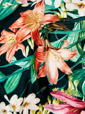 Multicoloured Botanical Leaf Double Duvet Cover Set