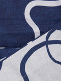 Navy Curve Double Duvet Cover Set