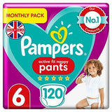 Baby Nappy Pants Size 6 (15+ kg/33 Lb),120 Nappies - toylibrary.lk