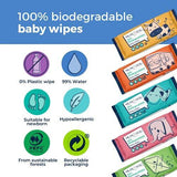 Biodegradable Baby Wipes Multipack, 672 Wet Wipes (12 Packs) - toylibrary.lk
