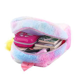 Cute Plush Unicorn Backpack Furry Bookbag for Kids - toylibrary.lk