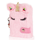 Girls Pink Unicorn Diary Mini Size with Keyring - toylibrary.lk