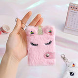 Girls Pink Unicorn Diary Mini Size with Keyring - toylibrary.lk