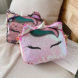 Girls Unicorn Sequins Bag Glitter Crossbody Purse Shoulder Bag - toylibrary.lk
