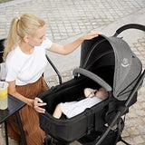 Hadwin Pram 2-in-1 Travel System, Foldable Baby Pushchair with Rain Cover. - toylibrary.lk