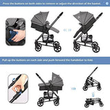 Hadwin Pram 2-in-1 Travel System, Foldable Baby Pushchair with Rain Cover. - toylibrary.lk