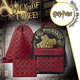 Harry Potter Backpack School Bag Set with Drawstring Gym Bag and Pencil Case - toylibrary.lk
