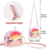 Hifot Unicorn Crossbody Bag Purse with Jewelry Set Little Girls - toylibrary.lk