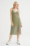 Slit-detail dress