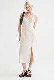 Slit-detail dress