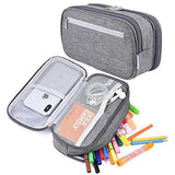 Large Pencil Cases for Kids, Big Capacity Pencil Bag Pouch with 3 Compartments - toylibrary.lk