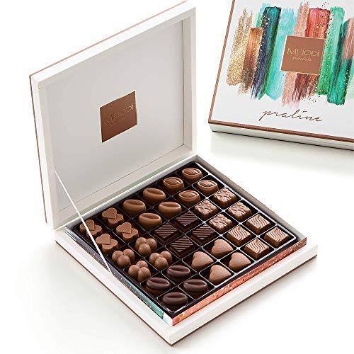 Melodi Chocolatier Assorted Dark Premium Quality Chocolate Tin Gift Box,  Limited Edition Great for Birthday, Sympathy, Boyfriend Gifts for Women 