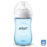 Natural Feeding Bottle 2 Count, Blue, Translucent - toylibrary.lk
