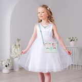 Plush Unicorn Bag Shoulder Bag Girl Jewellery Set - toylibrary.lk