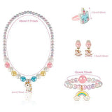 Plush Unicorn Bag Shoulder Bag Girl Jewellery Set - toylibrary.lk