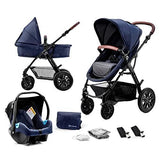 Pram 3 in 1 Set MOOV, Travel System, Baby Pushchair, Buggy, - toylibrary.lk