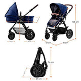 Pram 3 in 1 Set MOOV, Travel System, Baby Pushchair, Buggy, - toylibrary.lk