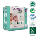 Premium Eco Nappies,Size 1 Nappies (4-9 lb/2-4 kg), 22PK - toylibrary.lk