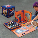 ZipBin Playmat and Storage from Peterkin 300 Car Cube, Solid, Brown - toylibrary.lk