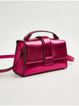 Bright Pink Metallic Handbag