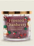 Purple Christmas Guinea Pig Frosted Cranberry Candle