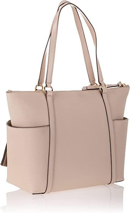 MICHAEL Michael Kors Nomad Large Top Zip Tote light sand