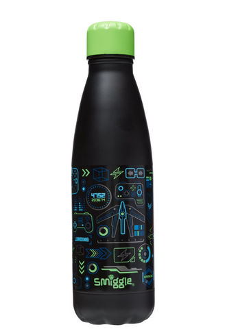 Virtual Wonder Insulated Stainless Steel Drink Bottle 500Ml - Black
