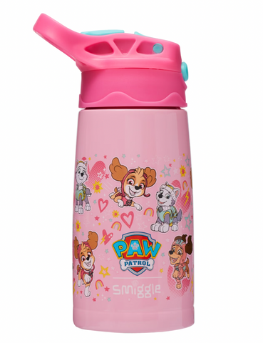 Paw Patrol Junior Insulated Stainless Steel Drink Bottle With Flip Spout 400Ml - Pink