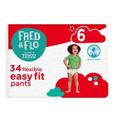 Fred & Flo Easy Fit Size 6 Nappy Pant 34 Pack - toylibrary.lk