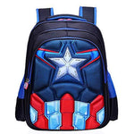 16.5 inch, 3D Captain America Children's Backpack - toylibrary.lk