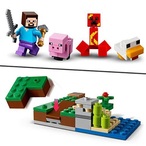 Lego minecraft steve discount and creeper set