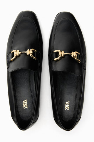 SOFT LEATHER LOAFERS WITH BUCKLE