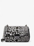 SoHo Large Quilted Animal Print Calf Hair Should Bag - toylibrary.lk