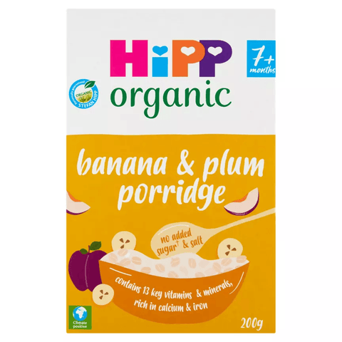 HiPP Organic Banana & Plum Porridge 7+ Months - toylibrary.lk