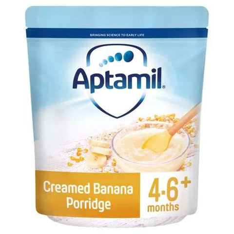 Aptamil Creamed Banana Porridge Baby Cereal 4-6+ Months